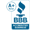 Better Business Bureau Accredited Business, A+ Rated